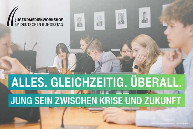 Jetzt für den Jugendmedienworkshop 2026 im Deutschen Bundestag bewerben